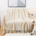 Charger l'image dans la visionneuse de la galerie, Beige / 127 x 172cm Plaid Beige Canapé