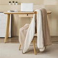 Charger l'image dans la visionneuse de la galerie, Beige / 130 x 160 cm Plaid Polaire Sherpa
