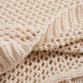 Charger l'image dans la visionneuse de la galerie, Beige / 130 x 160 cm Plaid Tricot Beige