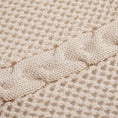 Charger l'image dans la visionneuse de la galerie, Beige / 130 x 160 cm Plaid Tricot Beige