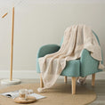 Charger l'image dans la visionneuse de la galerie, Beige / 130 x 160 cm Plaid Tricot Beige