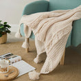 Charger l'image dans la visionneuse de la galerie, Beige / 130 x 160 cm Plaid Tricot Beige