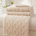 Charger l'image dans la visionneuse de la galerie, Beige / 200x230cm Plaid Sherpa