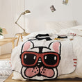 Charger l'image dans la visionneuse de la galerie, Blanc / 110 x 130 cm Plaid Bulldog