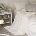Charger l'image dans la visionneuse de la galerie, Blanc / 130 x 160 cm Plaid Tricot Blanc