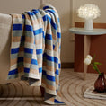 Charger l'image dans la visionneuse de la galerie, Bleu / 130 x 160 cm Plaid Rayé