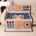 Charger l'image dans la visionneuse de la galerie, Bleu / 130 x 180 cm Plaid Motif Chat