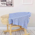 Charger l'image dans la visionneuse de la galerie, Bleu / 80 x 100 cm Plaid Bébé Bleu
