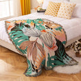 Charger l'image dans la visionneuse de la galerie, Floral Lotus / 130 x 160 cm Plaid Tropical