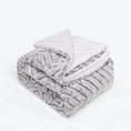 Charger l'image dans la visionneuse de la galerie, Gris / 120 x 150 cm Plaid Fourrure Double Face