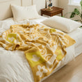 Charger l'image dans la visionneuse de la galerie, Jaune / 120 x 150 cm Plaid Graphique Jaune