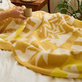 Charger l'image dans la visionneuse de la galerie, Jaune / 120 x 150 cm Plaid Graphique Jaune