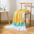 Charger l'image dans la visionneuse de la galerie, Jaune / 130 x 150 cm Plaid Bleu et Jaune