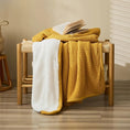 Charger l'image dans la visionneuse de la galerie, Jaune Moutarde / 130 x 160 cm Plaid Polaire Sherpa
