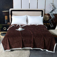 Charger l'image dans la visionneuse de la galerie, Marron / 100 x 150 cm Plaid Couvre Lit