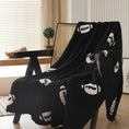 Charger l'image dans la visionneuse de la galerie, Noir / 130 x 160 cm Plaid Rugby