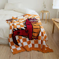 Charger l'image dans la visionneuse de la galerie, Orange / 130 x 160 cm Plaid Dragon Enfant