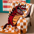 Charger l'image dans la visionneuse de la galerie, Orange / 130 x 160 cm Plaid Dragon Enfant