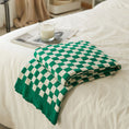Charger l'image dans la visionneuse de la galerie, Plaid à Carreaux Vert Vert / 130 x 160 cm
