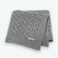 Charger l'image dans la visionneuse de la galerie, Plaid Bébé Gris Gris / 70 x 90 cm