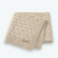 Charger l'image dans la visionneuse de la galerie, Plaid Bébé Tricot Coton Crème / 80 x 100 cm