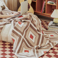 Charger l'image dans la visionneuse de la galerie, #Plaid Beige et Terracotta khaki / 130x160cm