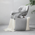 Charger l'image dans la visionneuse de la galerie, #Plaid Canape Gris Blanc Gris / 130 x 170 cm