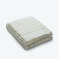Charger l'image dans la visionneuse de la galerie, Plaid Crochet Grosse Maille Blanc / 130 x 160 cm