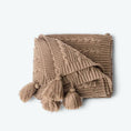 Charger l'image dans la visionneuse de la galerie, Plaid Effet Scandinave Khaki / 130 x 160 cm