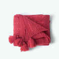 Charger l'image dans la visionneuse de la galerie, Plaid Effet Scandinave Rouge / 130 x 160 cm