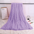 Charger l'image dans la visionneuse de la galerie, Plaid Fausse Fourrure Violet