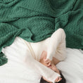Charger l'image dans la visionneuse de la galerie, #Plaid Gaze de Coton Vert Vert / 130 x 160 cm