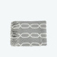 Charger l'image dans la visionneuse de la galerie, Plaid Jacquard Gris / 127 x 172 cm