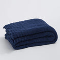 Charger l'image dans la visionneuse de la galerie, #Plaid Microfibre Polaire Navy / 130 x 160 cm