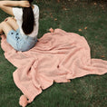 Charger l'image dans la visionneuse de la galerie, Rose / 130 x 160 cm Plaid Rose Tricot
