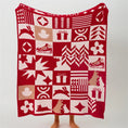 Charger l'image dans la visionneuse de la galerie, Rouge / 120 x 150 cm Plaid de Noël Rouge