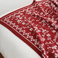 Charger l'image dans la visionneuse de la galerie, Rouge / 130 x 180 cm Plaid Tricot Rouge