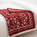 Charger l'image dans la visionneuse de la galerie, Rouge / 130 x 180 cm Plaid Tricot Rouge