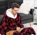 Charger l'image dans la visionneuse de la galerie, Sweat Plaid Homme Grande Taille