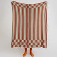 Charger l'image dans la visionneuse de la galerie, Terracotta / 130 x 160 cm Plaide Rayé Orange