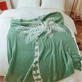 Charger l'image dans la visionneuse de la galerie, Vert / 130 x 160 cm Plaid Palmier