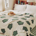 Charger l'image dans la visionneuse de la galerie, Vert / 130 x 160 cm Plaid Pour Lit Nordique