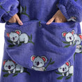 Charger l'image dans la visionneuse de la galerie, Violet Sweat Plaid Koala