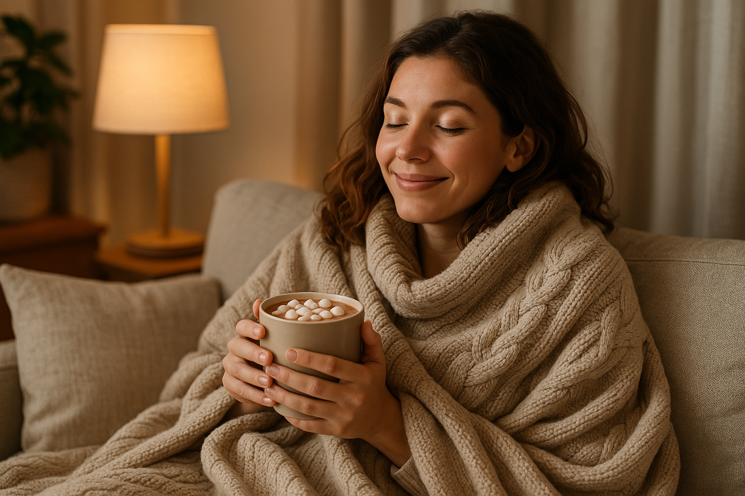 Les bienfaits santé et bien-être du plaid pour cocooning et relaxation