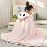 100x80cm Plaid Poncho Licorne