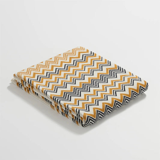 Beige / 130 x 160 cm Plaid Noir et Blanc Scandinave