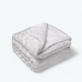 Blanc / 120 x 150 cm Plaid Fourrure Double Face