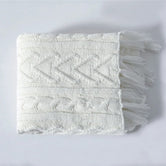 Blanc / 130 x 160 cm Plaid Luxe