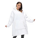 Blanc / 88 cm Sweat Plaid Blanc