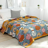 Bleu / 150 x 200 cm Plaid Chambre Enfant